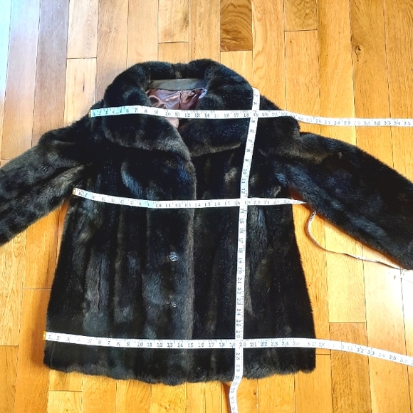 SPORTOWNE Brown Faux Fur Coat sz 14 - Picture 14 of 15